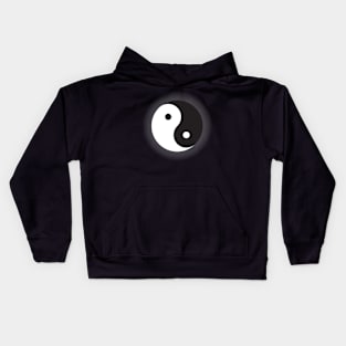 Yin Yang symbol with shadow Kids Hoodie